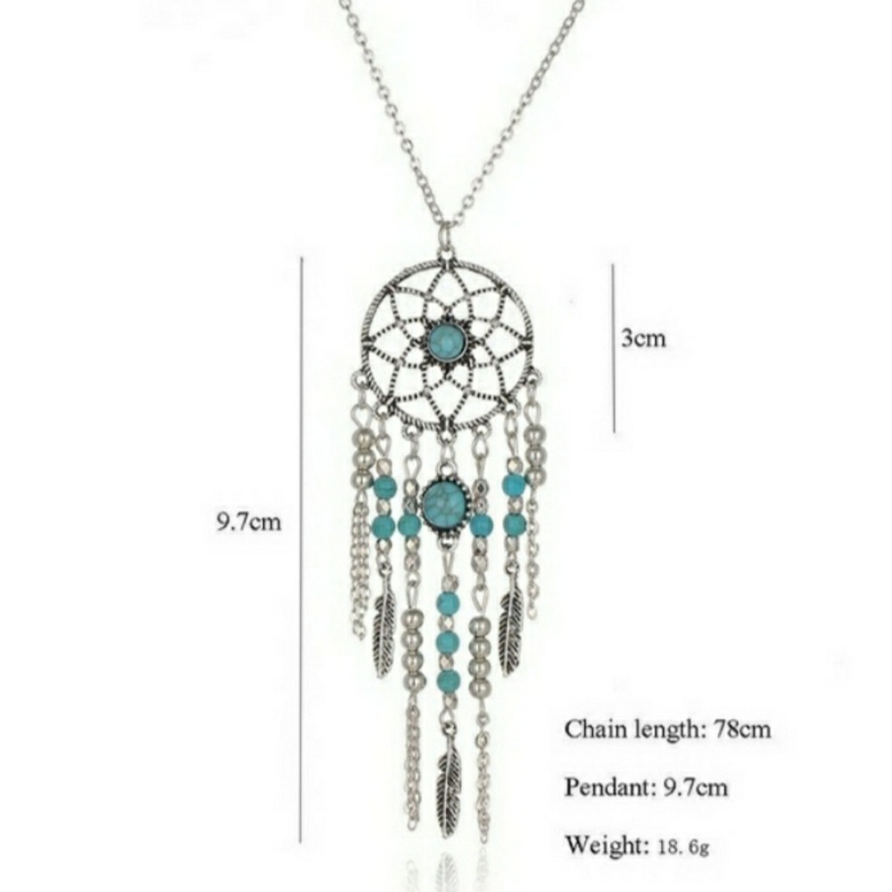 New Dreamcatcher & Turquoise Necklace